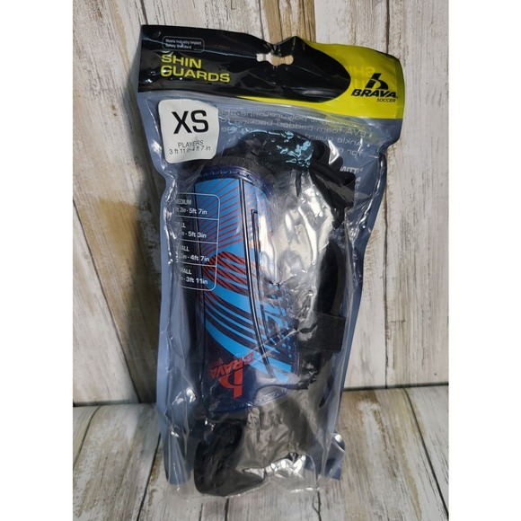 Brava Other - Brava Soccer Shin Guards XS Extra Small Youth Protective Gear New